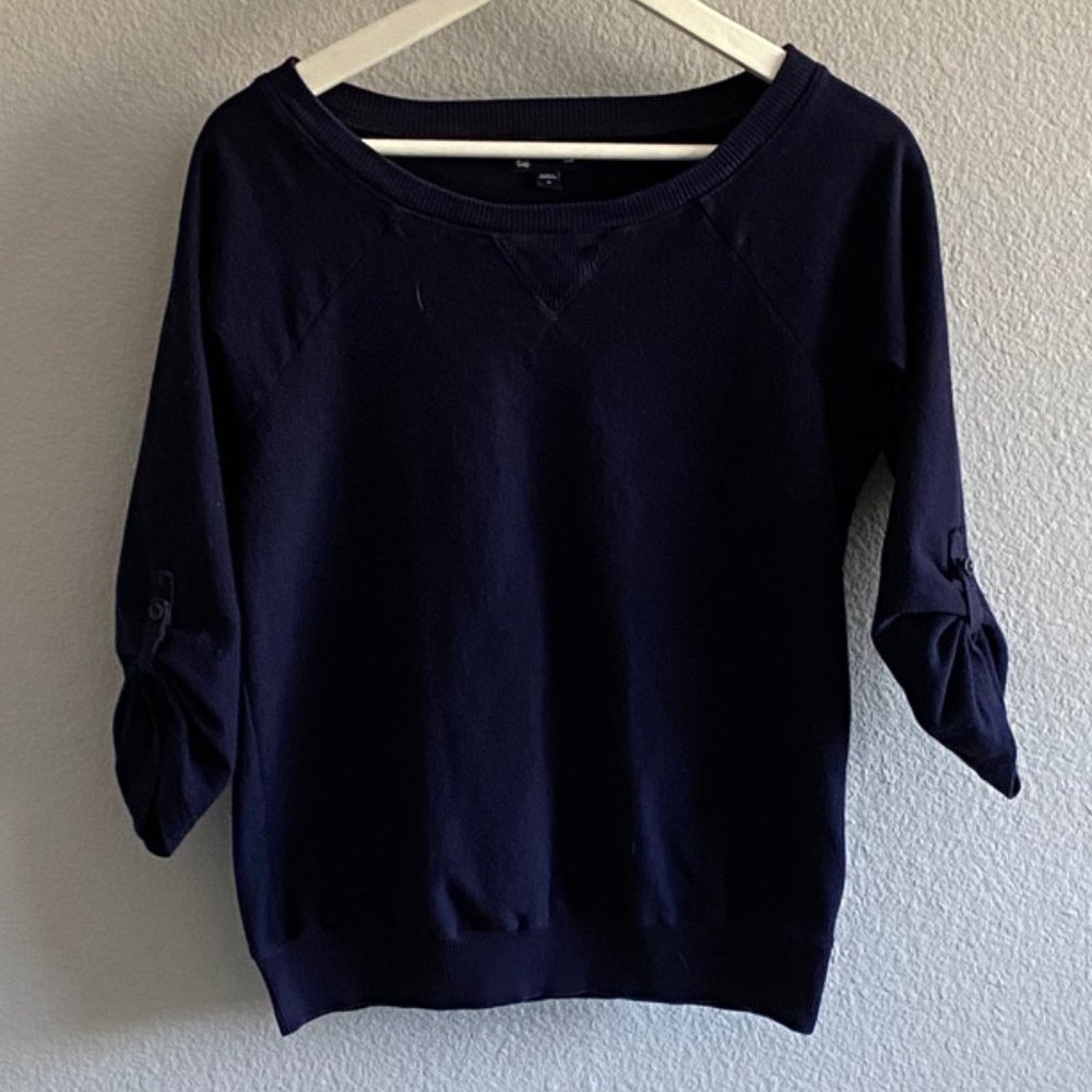 Gap Terry Navy Blue Sweatshirt